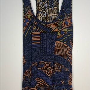 Abstract Patterned Sleeveless Top